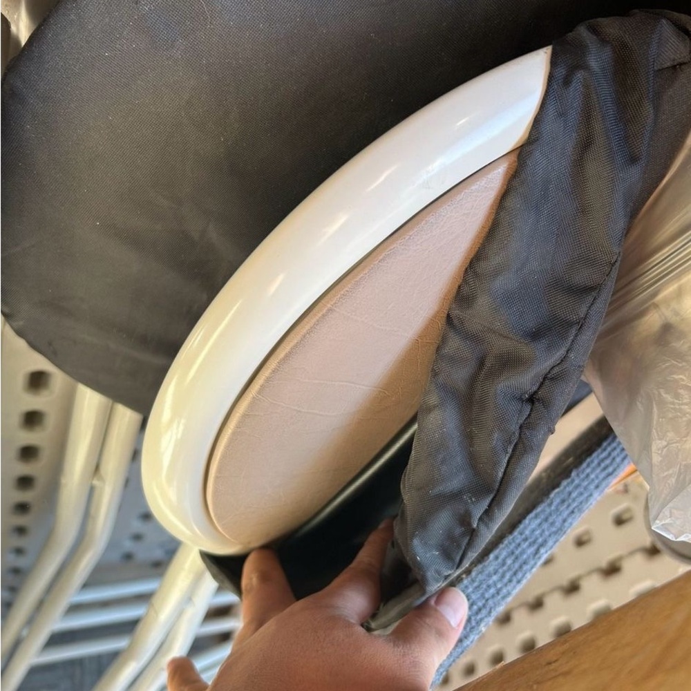 Elegant Beige and White Seat Cushion